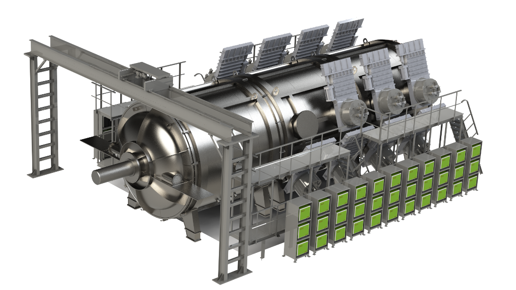 Vacuum chamber for testing of high-power pulse hydrogen plasma thrusters