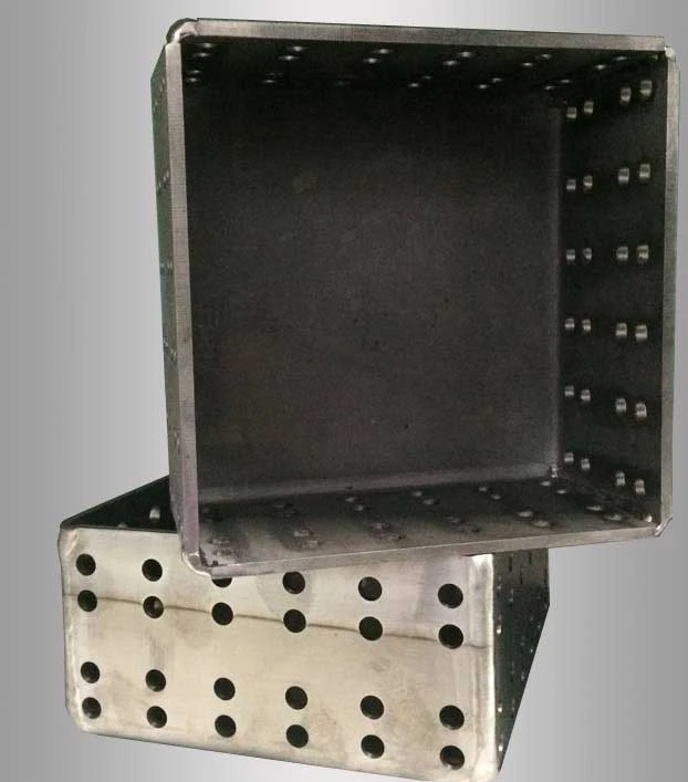 Tungsten boat. Welding of tungsten pieces